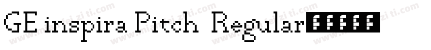 GE inspira Pitch  Regular字体转换